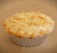 Steak Cheese and Bacon Pie - Baked