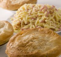 Gourmet Steak, Cheese & Bacon Pie